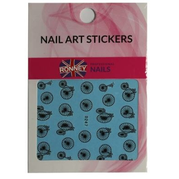 RONNEY - Naklejki wodne na paznokcie NAILART STICKERS RN 203    !